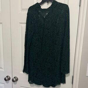 Elegant Green Lace Dress